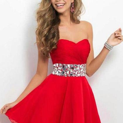 red dress short